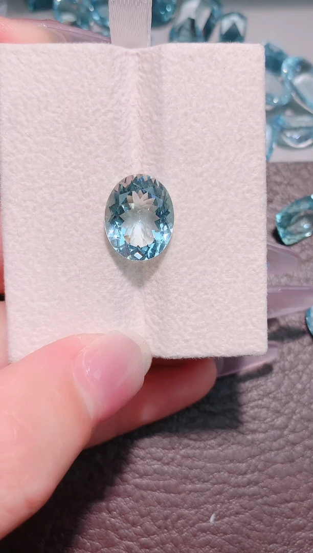 裸石海蓝宝石6.18ct