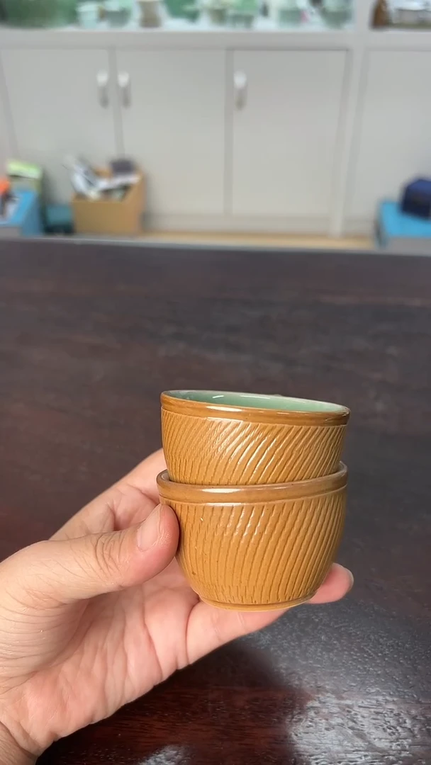 龙泉云间青瓷小米茶器