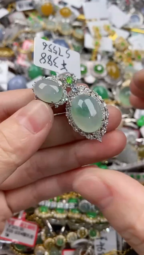 银S925镶嵌戒指翡翠11-11-11----10