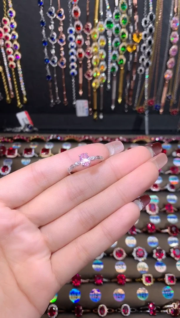 【闪购商品】蓝宝石戒指银S925镶嵌5.7