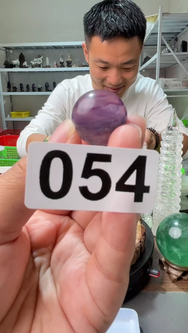未镶嵌大型摆件（非配饰）水晶萤石球054