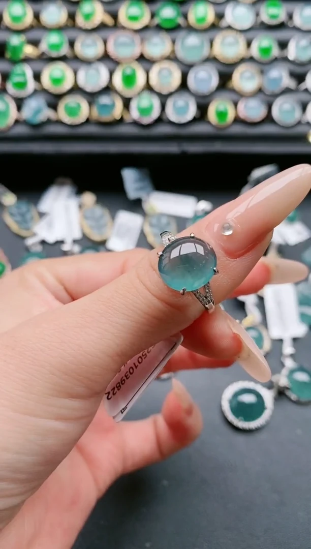 【闪购商品】翡翠戒指银S925镶嵌1111111