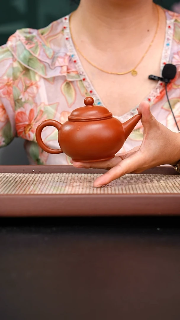 茶壶紫砂全手工黄龙山朱泥水平180cc章赟