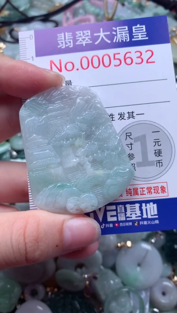 翡翠未镶嵌吊坠(不含链)5632