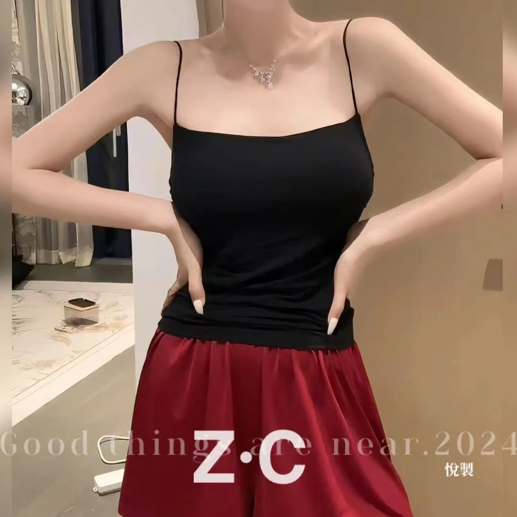 程悦夫妇【云朵舒适感】A-01733高级感单穿打底吊带美背内搭修身