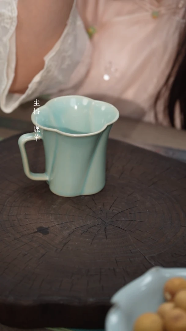 【闪购商品】海棠咖啡杯-汝瓷张海英（默认微瑕）-羊