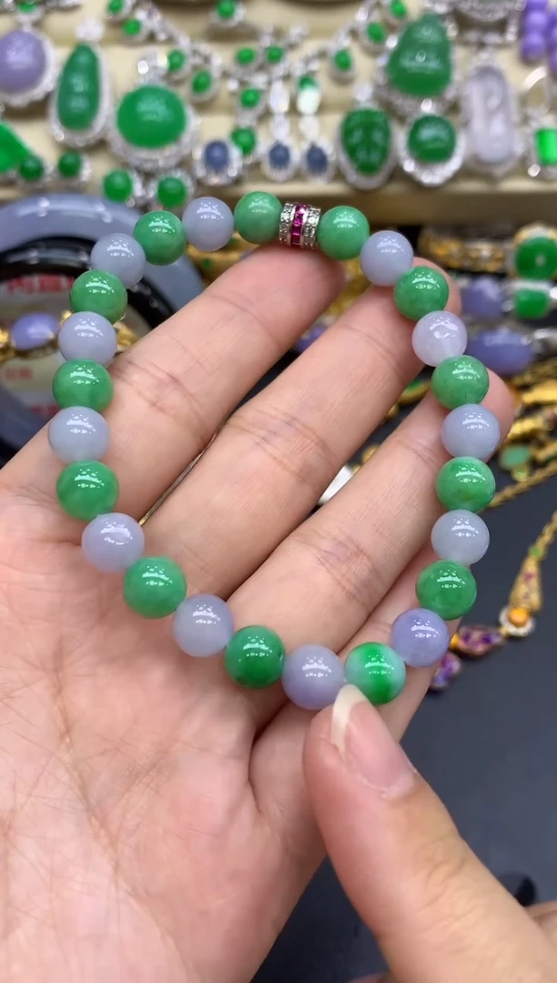 未镶嵌手串翡翠252-中国好珍宝