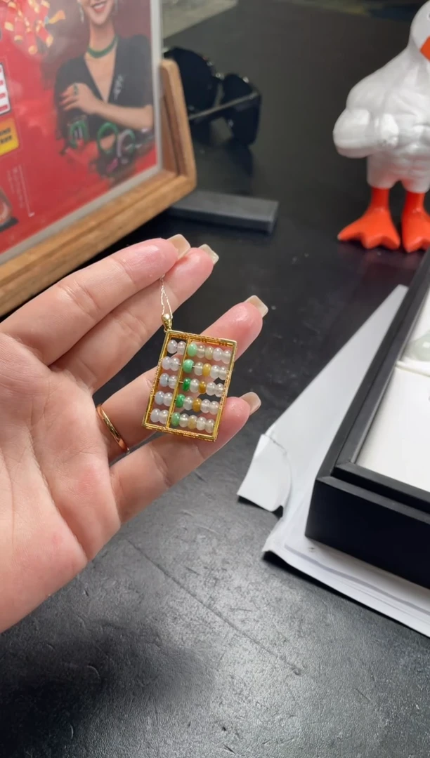 【闪购商品】定制翡翠18K金镶嵌DDH/95982发一件