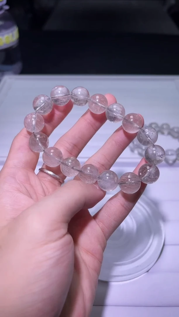 未镶嵌手链水晶X058-13mm银发单圈-多样性发其一