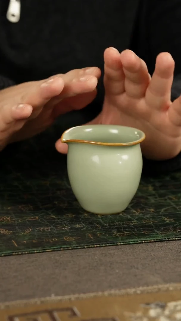 善窑厂汝窑粉青公道杯