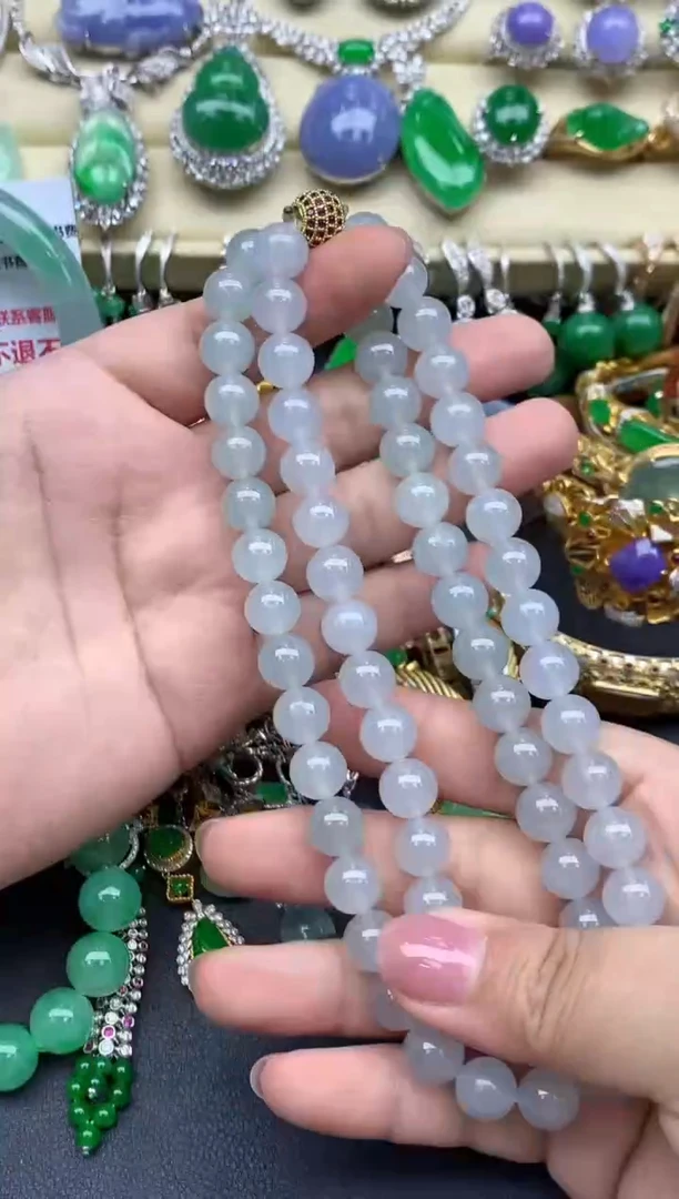 翡翠未镶嵌颈饰273-春日珠宝