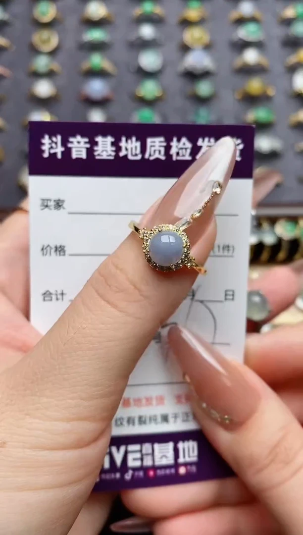 翡翠戒指银S925镶嵌小*凤.......