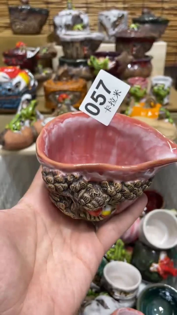 我****神057精美粗陶手工柴烧