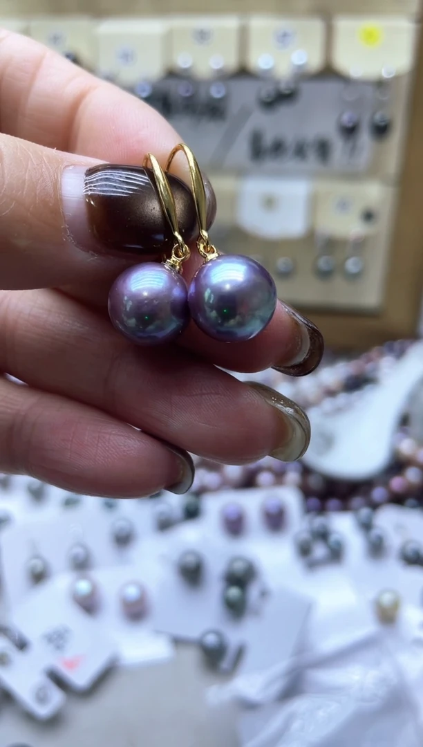 【闪购商品】淡水珍珠耳饰银S925镶嵌2