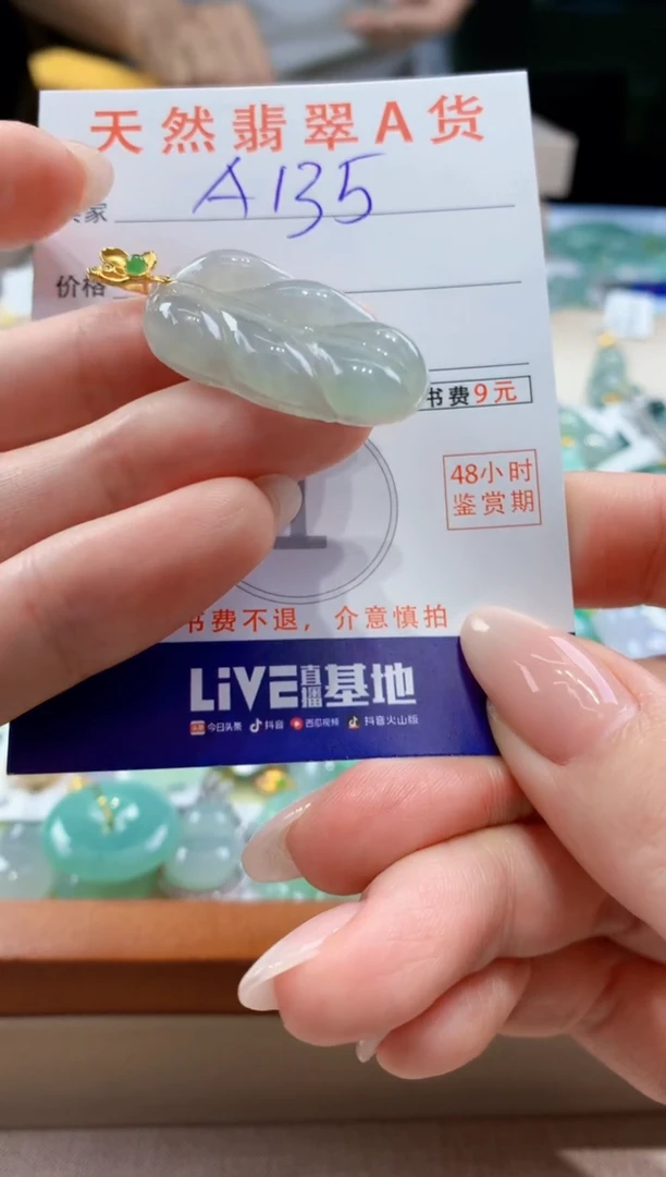 翡翠未镶嵌颈饰天然A货翡翠挂件