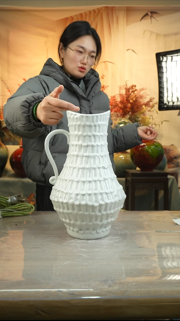 高35口12高温陶瓷花瓶