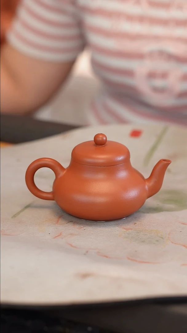 茶壶紫砂朱泥 半手工 君德 140cc
