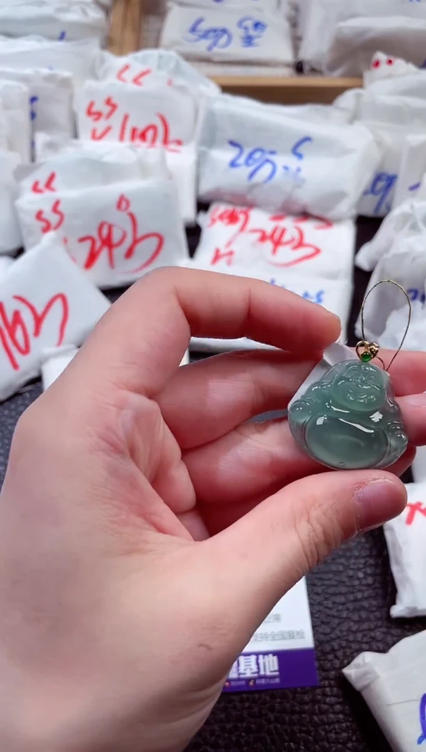 翡翠18K金镶嵌颈饰00004209