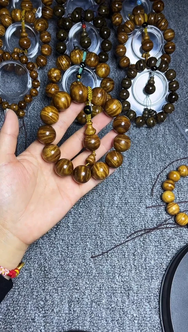 【闪购商品】金丝楠手串/手链1.8黑金闪电龙胆纹328