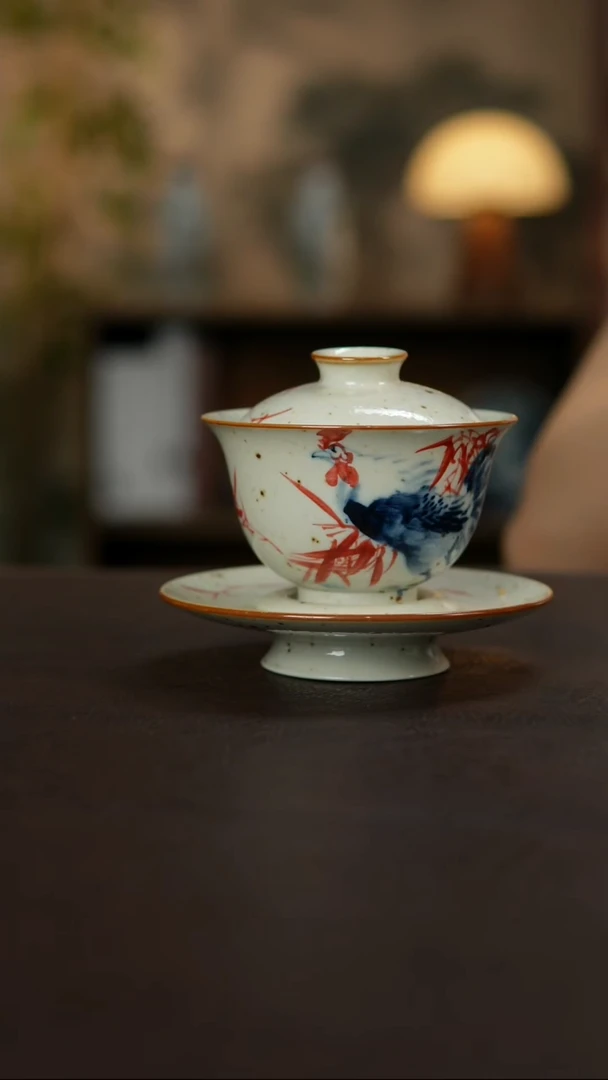 景德镇陶瓷杯碗柴烧多人