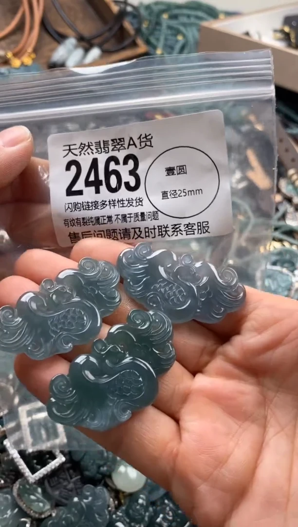 【闪购商品】翡翠颈饰未镶嵌多样性发其一2463