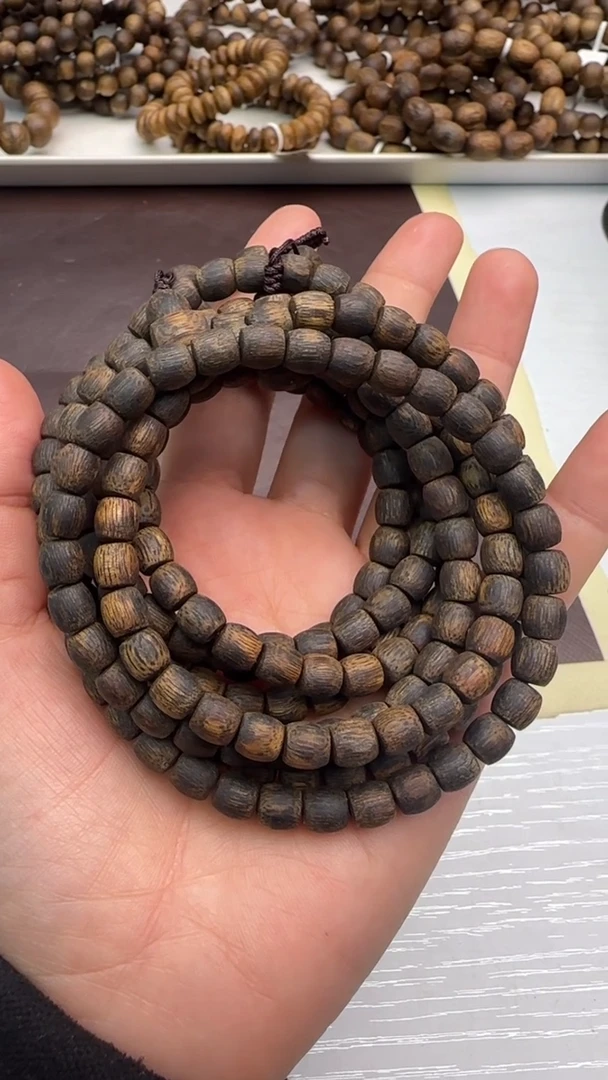 【闪购商品】沉香手串沉水级海南奇楠根部油6mm一件发货