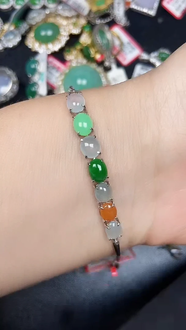 银S925镶嵌戒指翡翠3060