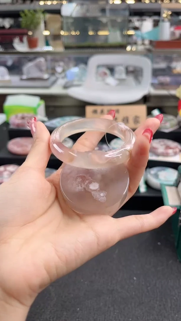 未镶嵌手镯石英质玉5圈口（赠品镯心）