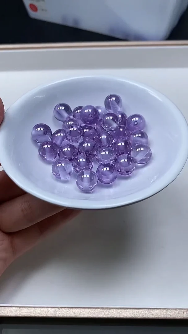 【闪购商品】锆石散珠未镶嵌M382 冰紫锆石10mm3个15元