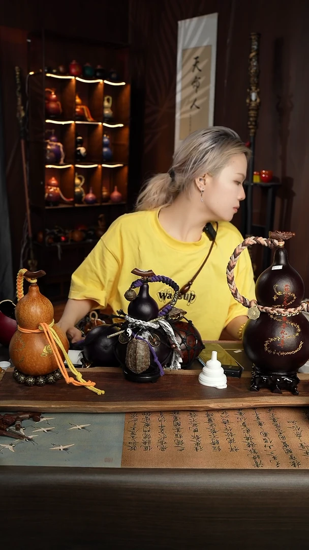 129号500ml左右非遗大漆酒葫芦