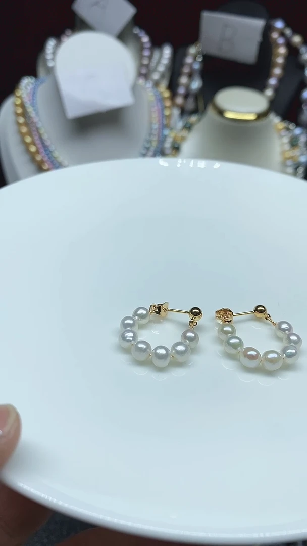 【闪购商品】淡水珍珠耳饰未镶嵌多人