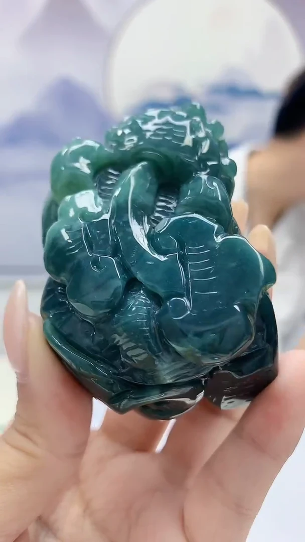 未镶嵌定制翡翠4868xx-毛货挂件41