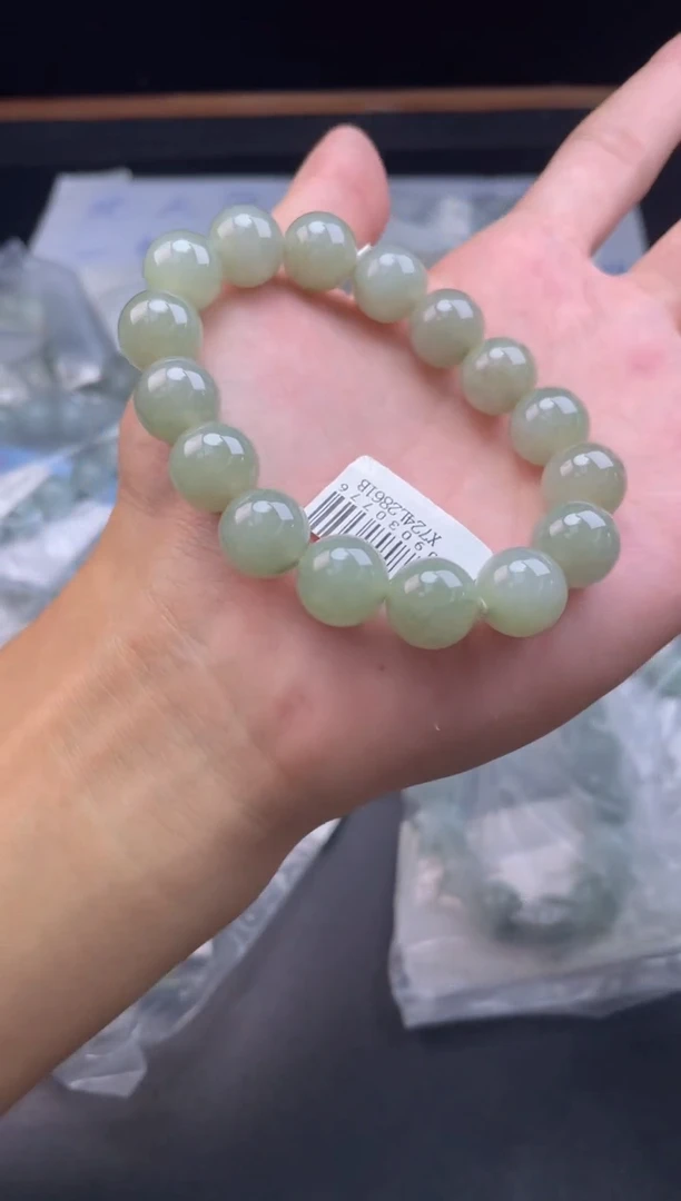 未镶嵌定制翡翠珠串卡12.3