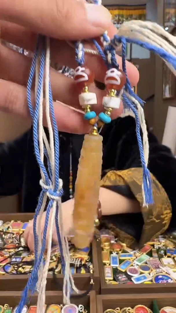 吊坠玛瑙项链-纯手绘唐卡