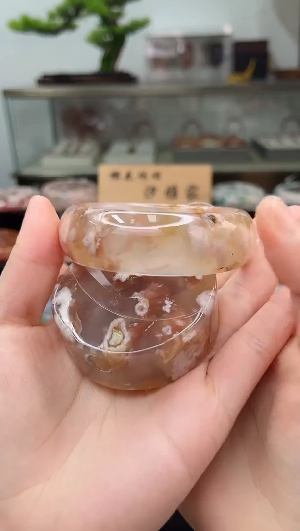 未镶嵌手镯石英质玉60圈口（赠品镯心）642806