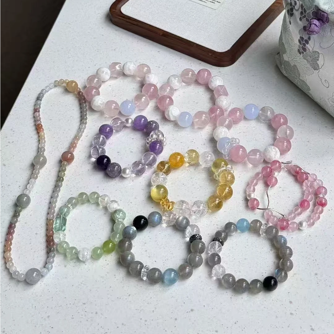 原创设计手工串珠天然水晶手串（直播间一物一拍·无鉴赏期）