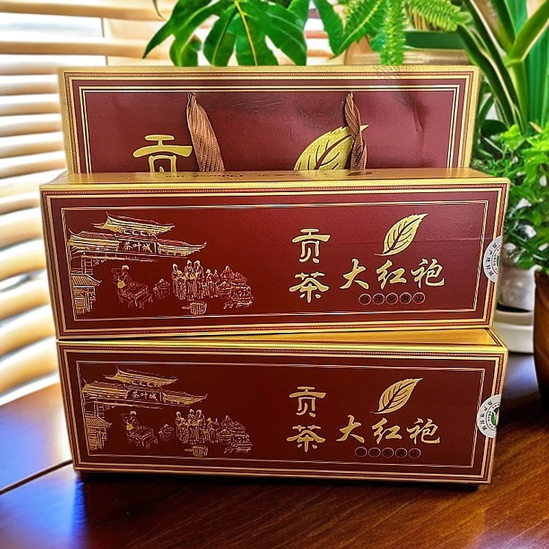 贡茶 武夷岩茶肉桂茶高级茶叶 大红袍烟条装礼盒装