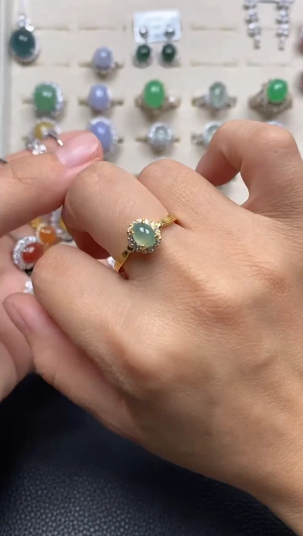 【闪购商品】翡翠戒指银S925镶嵌11111