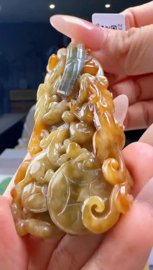 翡翠未镶嵌颈饰YJ@@