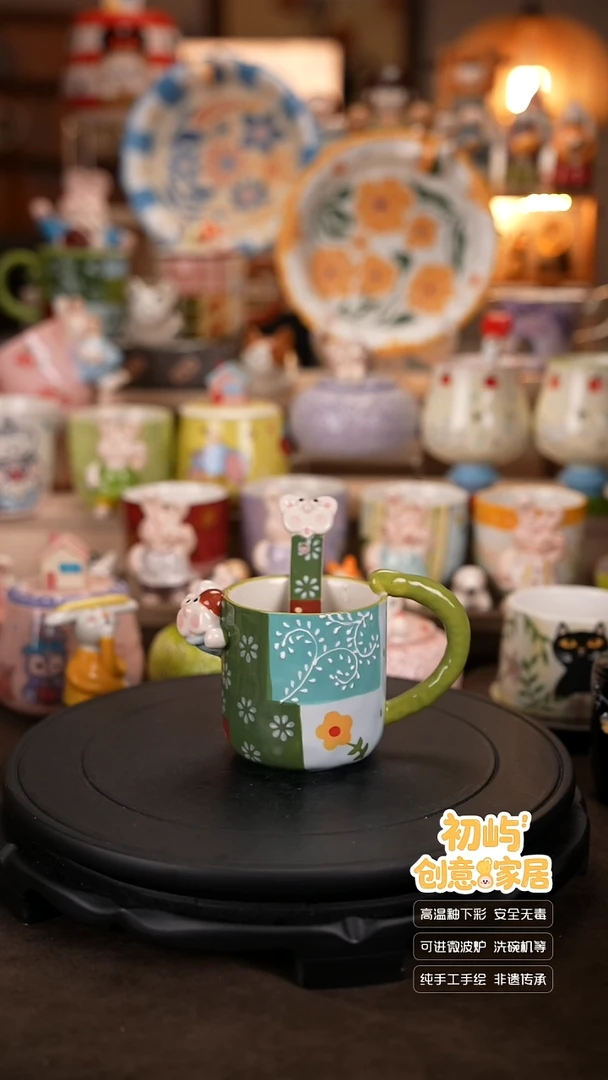 瓷初屿手工餐具套装
