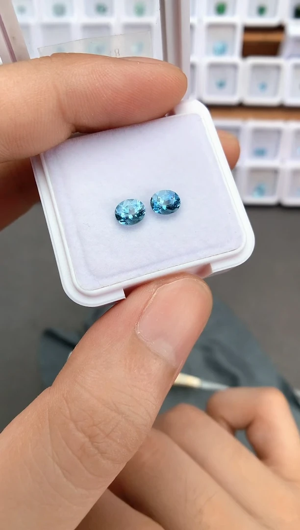 未镶嵌裸石定制海蓝宝石1.25ct  01058