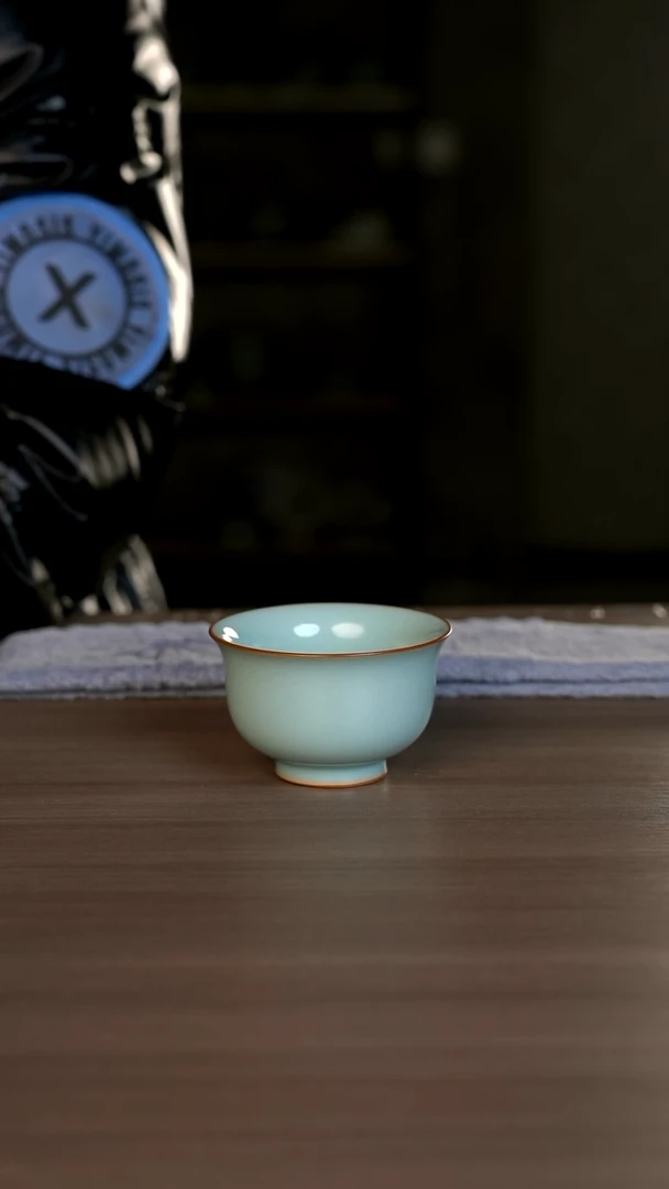 【闪购商品】杯天青小压手杯一级开片
