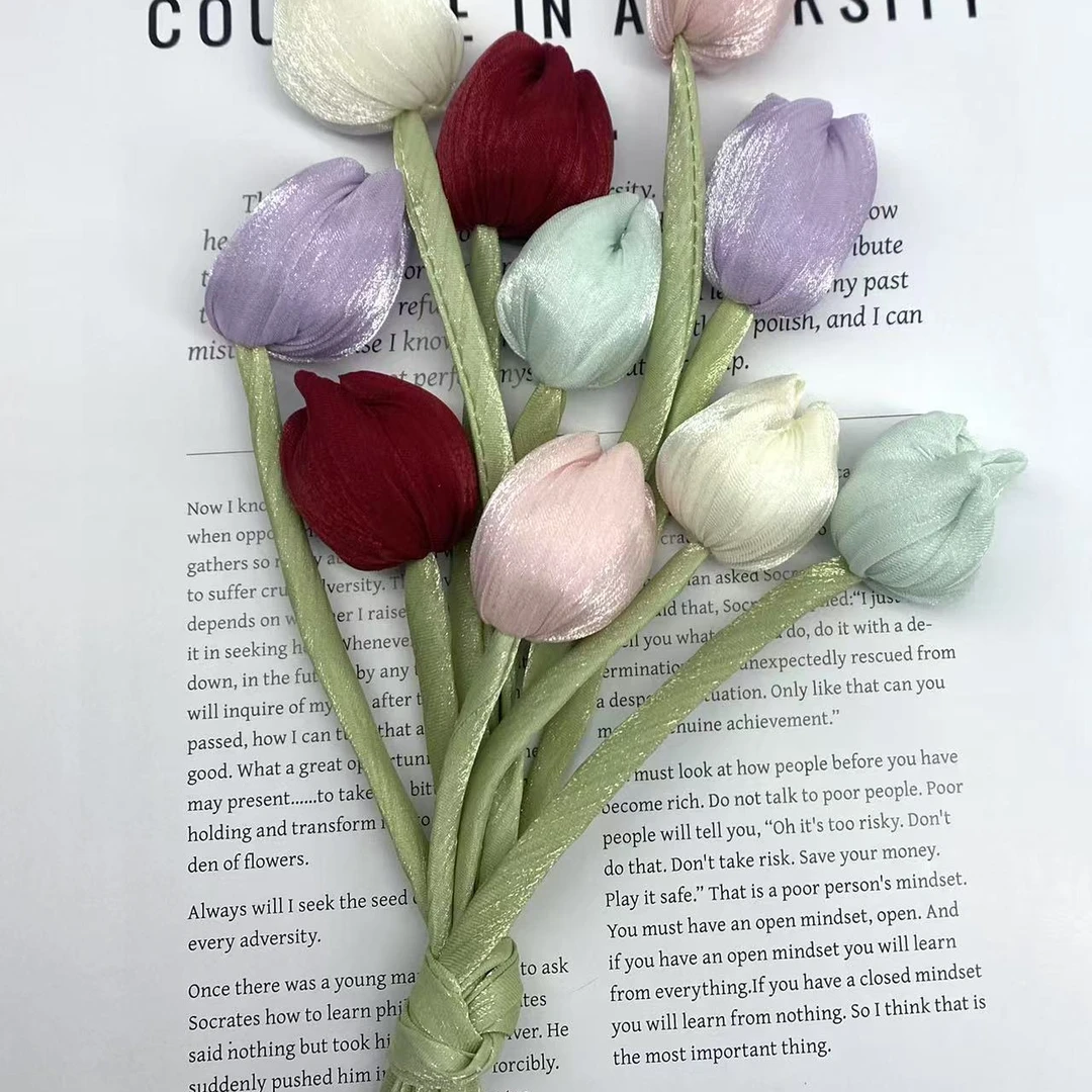 朵朵饰品  郁金香流苏花条 发饰diy材料唯美花朵配饰