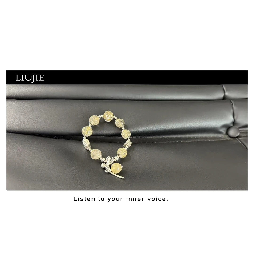 非金属仿水晶手链 小众设计师手链富家千金风