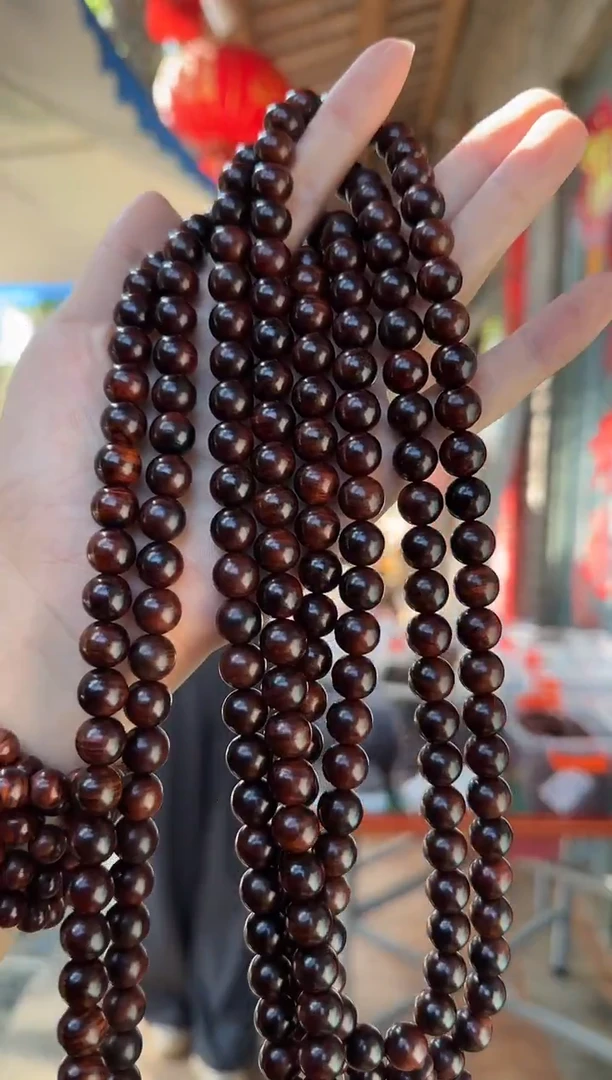 手串/手链黄花梨/降香黄檀1.0X108颗紫油梨土埋老料长串多样发一