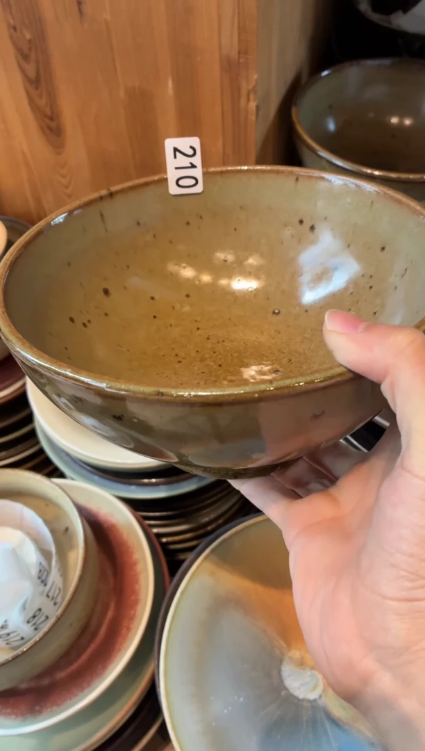 瓷片邓*210微瑕陶泥黄面碗