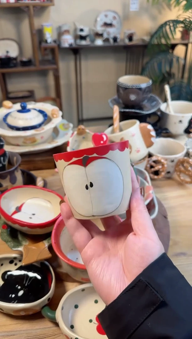 【闪购商品】苹果杯子高温瓷器