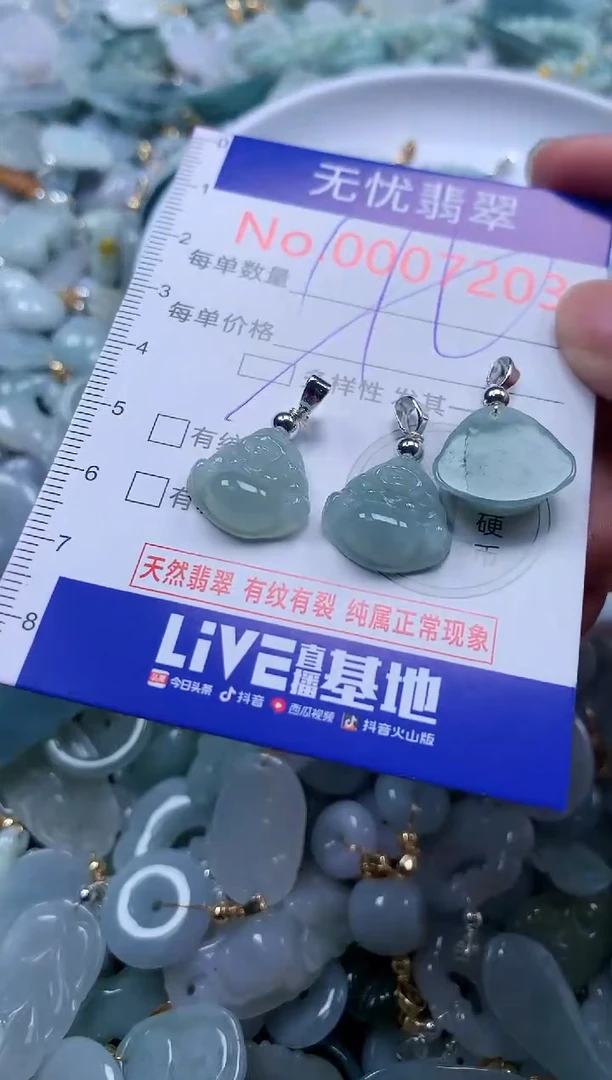 翡翠未镶嵌吊坠(不含链)7203多样性发其一