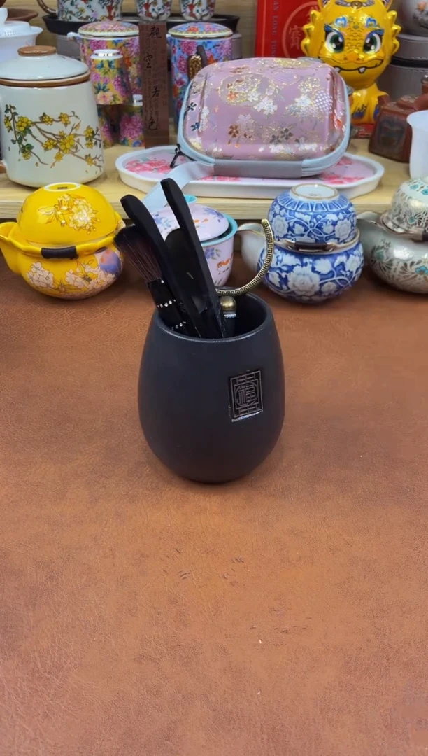 陶瓷茶具摆件旅行套组