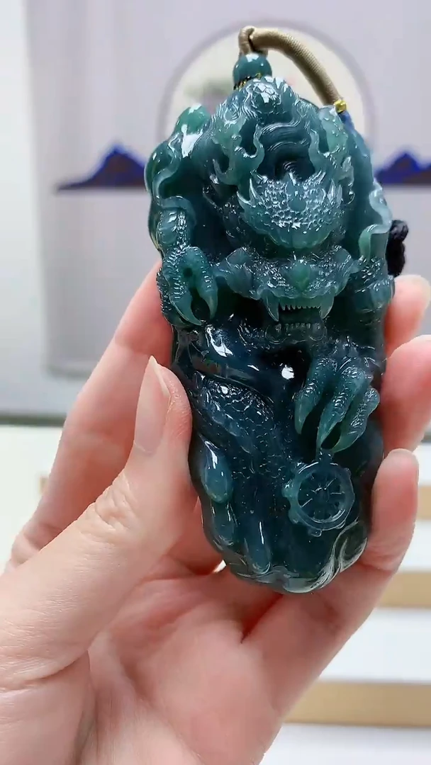 未镶嵌定制翡翠4917zm-毛货挂件71